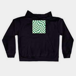 Celtic Distorted Checkered Pattern Kids Hoodie